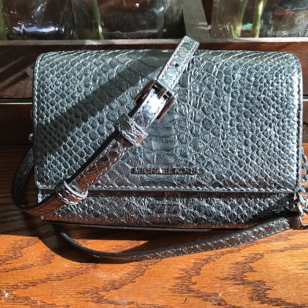 NTW Michael Kors ruby medium crossbody in pewter